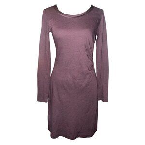 Ann‎ Taylor Loft Bodycon Dress Woman Runched Midi  Brown Dress Size 0